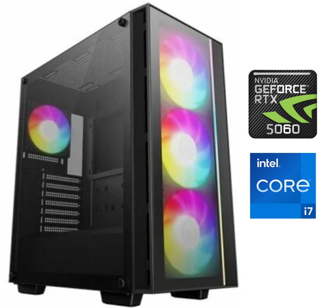 Equipo Gamer Core i7 12700F, 16GB, 1TB, RTX 5060 8GB - Producto destacado