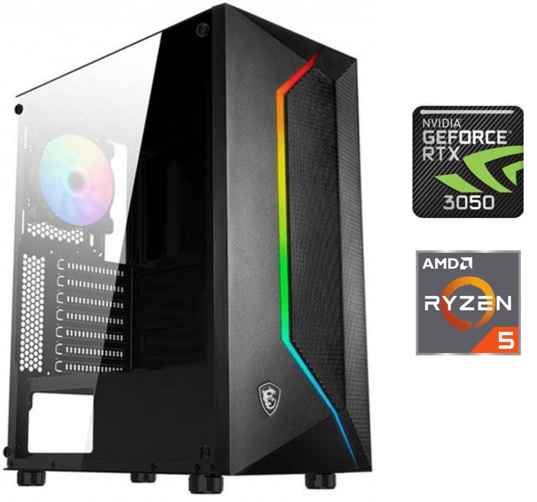 Equipo Gamer Ryzen 5 7600X, 16GB, 1TB, RTX 3050 6GB - Producto destacado