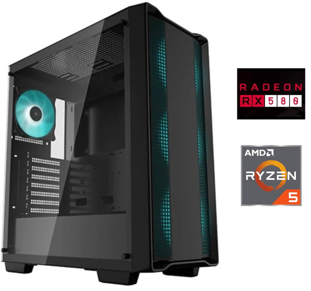 Equipo Gamer Ryzen 5 5500, 16GB, 500GB, RX 580 8GB - Producto destacado